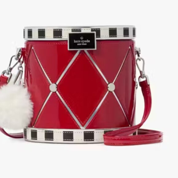 NWT Kate Spade "Oh What Fun Toy Store 3D Drum" Crossbody - Picture 10 of 14